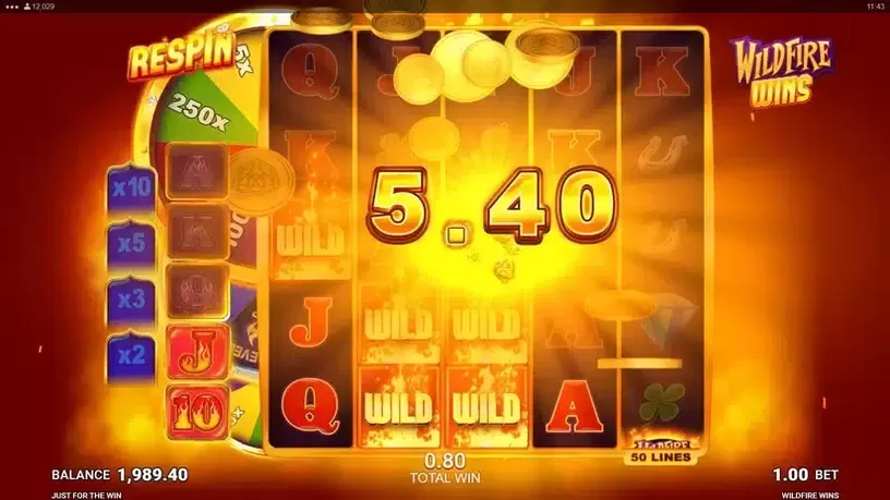 Wildfire Wins slot screenshot 4