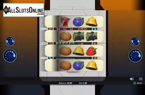 Game Screen. Win Sprint Pull Tab from Realistic