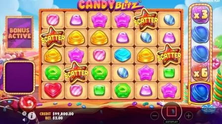 Candy Blitz slot screenshot 2