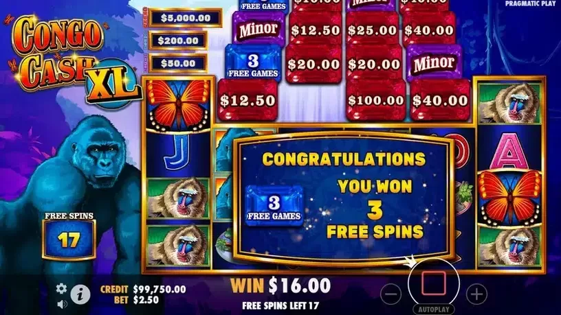 Congo Cash XL slot screenshot 4