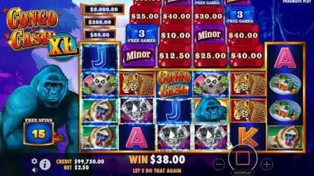 Congo Cash XL slot screenshot 5