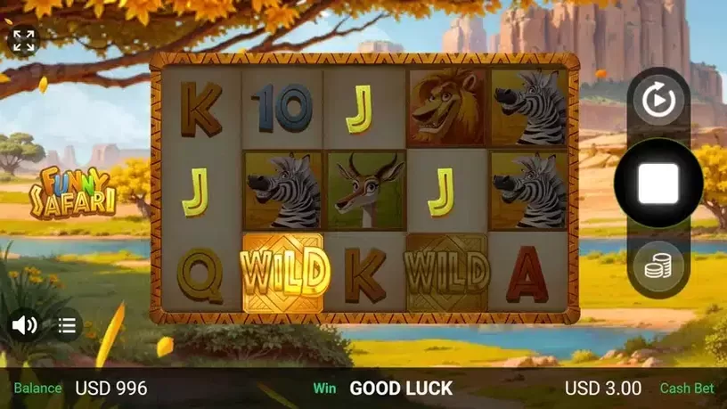 Funny Safari slot screenshot 3