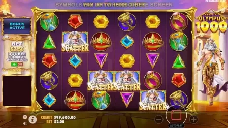 Gates of Olympus 1000 slot screenshot 2