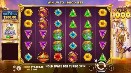 Gates of Olympus 1000 slot screenshot 1