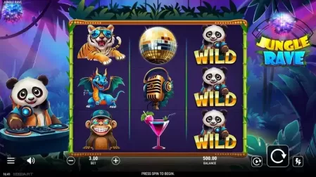 Jungle Rave slot screenshot 1