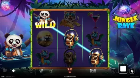 Jungle Rave slot screenshot 2