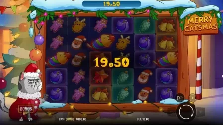 Merry Catsmas slot screenshot 4