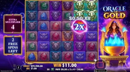 Oracle of Gold slot screenshot 2