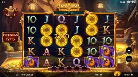 Pirate Multi Coins slot screenshot 5