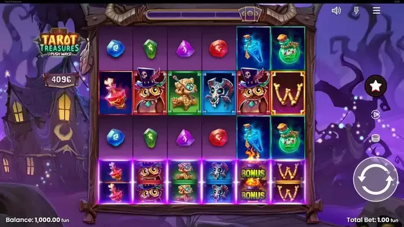 Tarot Treasures slot screenshot 1