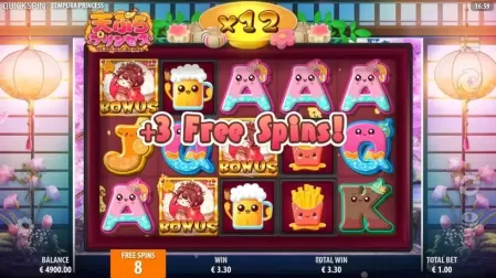 Tempura Princess slot screenshot 5