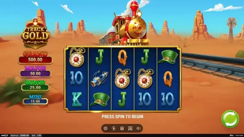 Track n’ Gold slot screenshot 