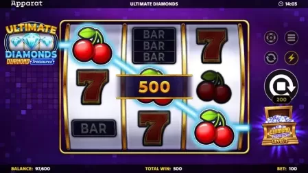 Ultimate Diamonds – Diamond Treasures slot screenshot 2