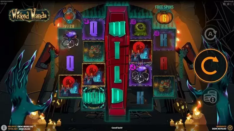 Wicked Wanda slot screenshot 5