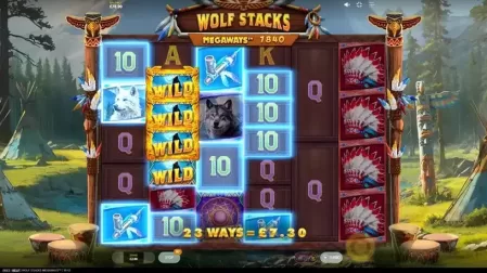 Wolf Stacks Megaways slot screenshot 4