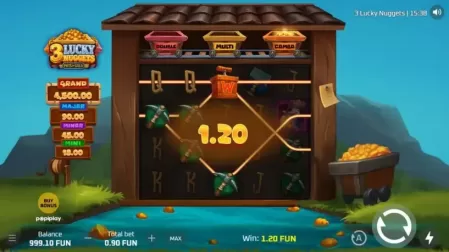 3 Lucky Nuggets slot screenshot 3