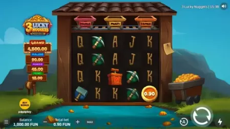 3 Lucky Nuggets slot screenshot 2