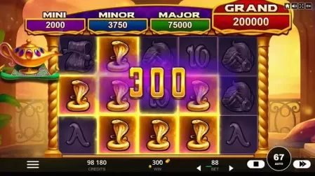 4 Secrets of Aladdin slot screenshot 4