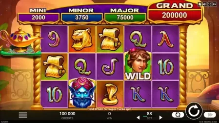 4 Secrets of Aladdin slot screenshot 1