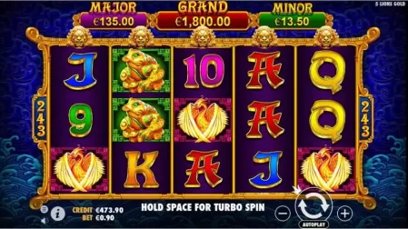 5 Lions Gold slot screenshot 1