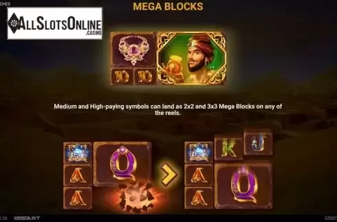 Mega blocks function screen
