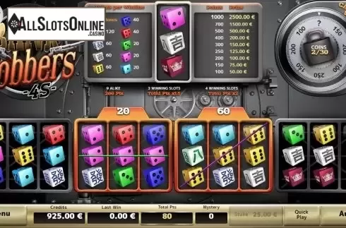 Win Screen. Bank Robbers 4S from Air Dice