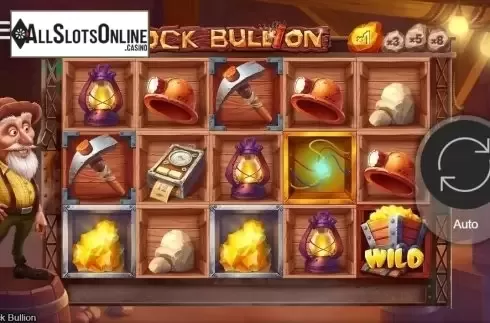 Reel Screen. Bedrock Bullion from bet365 Software