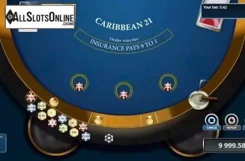 Game Screen 1. Caribbean Blackjack (Novomatic) from Novomatic