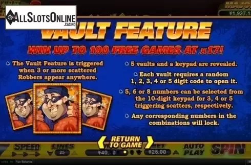 Free Spins 1. Cash Bandits 2 from RTG