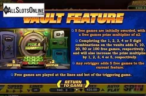 Free Spins 2. Cash Bandits 2 from RTG