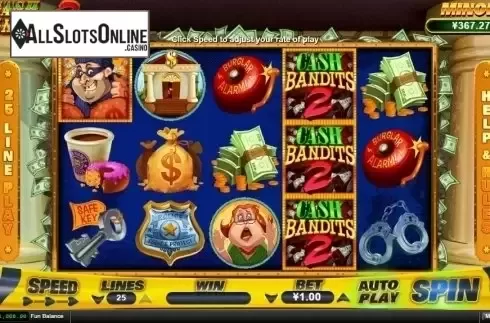 Reel Screen. Cash Bandits 2 from RTG