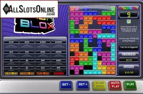Screen6. Cash Blox from Playtech