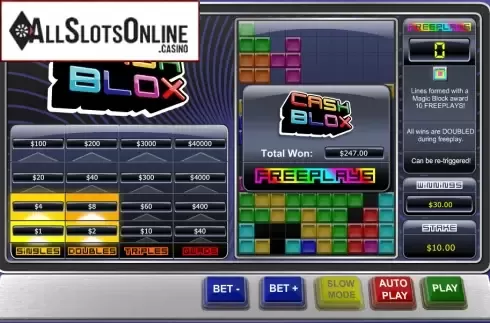 Screen8. Cash Blox from Playtech