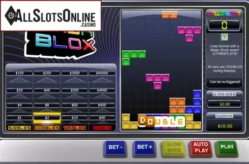 Screen4. Cash Blox from Playtech