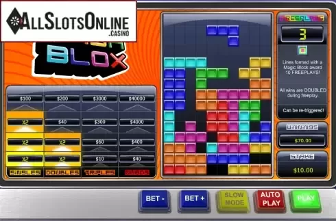 Screen7. Cash Blox from Playtech