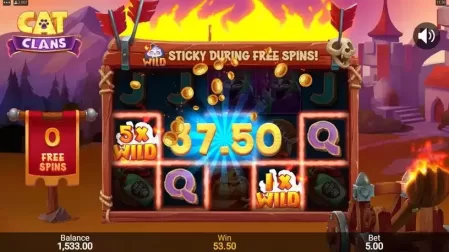 Cat Clans slot screenshot 7