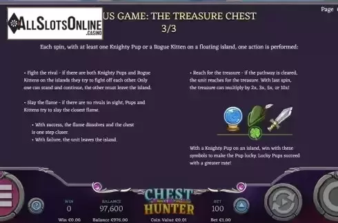 Bonus Game screen 3