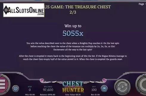 Bonus Game screen 2