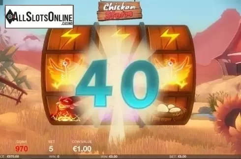 Win screen 2. Chicken Storm from Fantasma Games