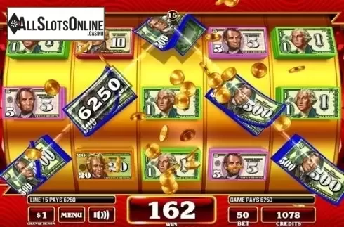 Win Screen. Crazy Money Deluxe VIP from Incredible Technologies