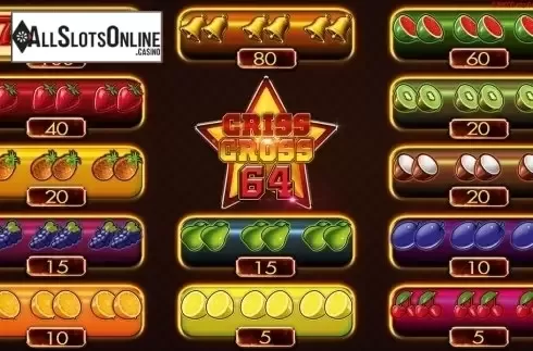 Paytable 1. Criss Cross 64 HD from Merkur