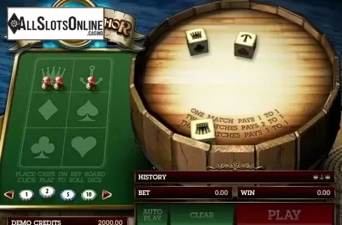 Game Screen. Crown and Anchor (Microgaming) from Microgaming