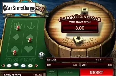 Game Screen. Crown and Anchor (Microgaming) from Microgaming
