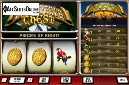 Screen3. Dead Mans Chest from OpenBet