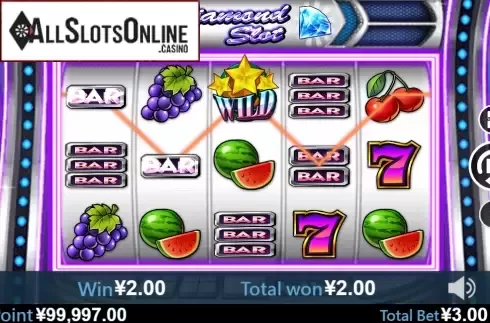 Win screen 1. Diamond Slot from Virtual Tech