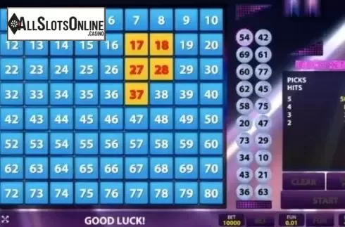 Game Screen 1. Disco Keno from InBet Games