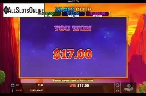 Win Free Spins screen