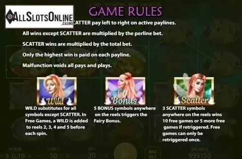 Paytable 1. Fairy Dust (KA Gaming) from KA Gaming