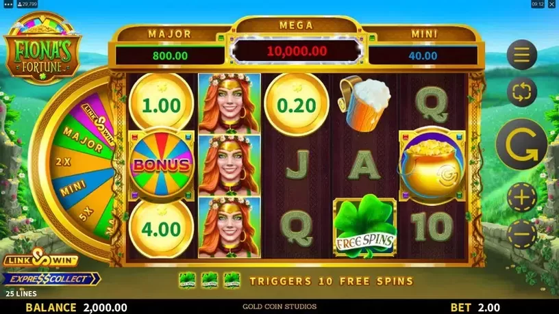 Fiona's Fortune slot screenshot 1