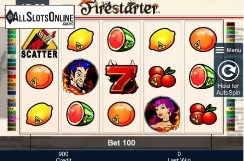 Reels. Firestarter from Greentube